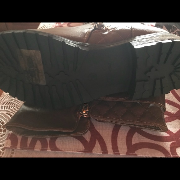 Boots, Forever brand, size 7 1/2, color tan. - Picture 2 of 3